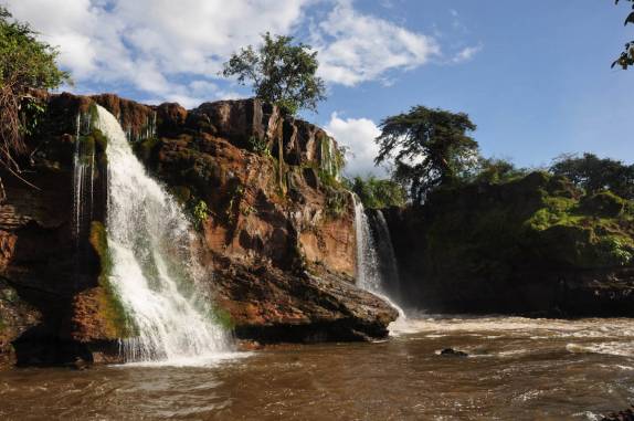 Uma das três quedas da Cachoeira da Prata, no P.N da Chapada das Mesas, região de Carolina - MA